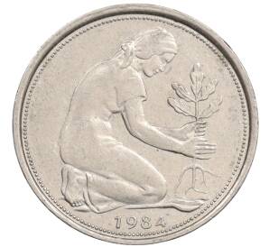 50 пфеннигов 1984 года J Западная Германия (ФРГ) — Фото №1