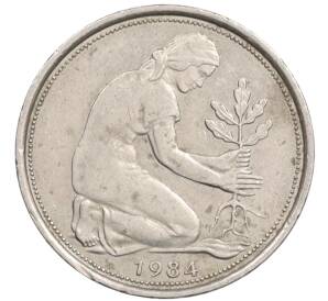 50 пфеннигов 1984 года J Западная Германия (ФРГ) — Фото №1