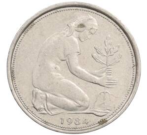 50 пфеннигов 1984 года J Западная Германия (ФРГ) — Фото №1