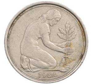 50 пфеннигов 1984 года J Западная Германия (ФРГ) — Фото №1