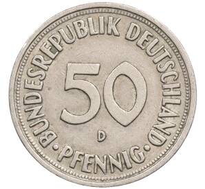 50 пфеннигов 1968 года D Западная Германия (ФРГ) — Фото №2
