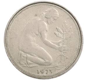 50 пфеннигов 1971 года F Западная Германия (ФРГ) — Фото №1