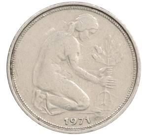 50 пфеннигов 1971 года F Западная Германия (ФРГ) — Фото №1