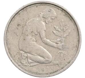 50 пфеннигов 1971 года J Западная Германия (ФРГ) — Фото №1