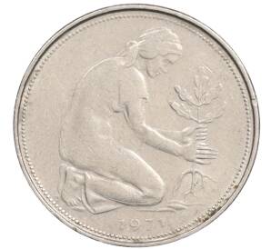50 пфеннигов 1971 года G Западная Германия (ФРГ) — Фото №1