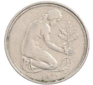 50 пфеннигов 1971 года D Западная Германия (ФРГ) — Фото №1