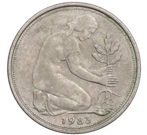 50 пфеннигов 1983 года J Западная Германия (ФРГ) — Фото №1