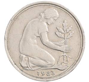 50 пфеннигов 1983 года D Западная Германия (ФРГ) — Фото №1