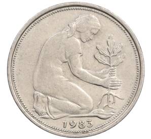 50 пфеннигов 1983 года G Западная Германия (ФРГ) — Фото №1