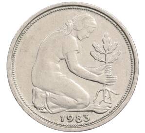50 пфеннигов 1983 года D Западная Германия (ФРГ) — Фото №1