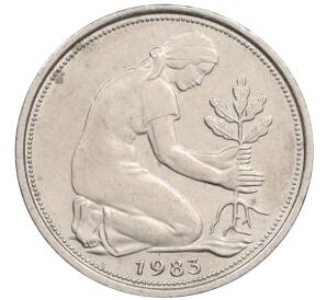 50 пфеннигов 1983 года F Западная Германия (ФРГ) — Фото №1