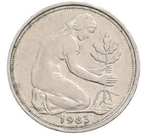 50 пфеннигов 1983 года G Западная Германия (ФРГ) — Фото №1