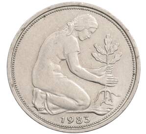 50 пфеннигов 1983 года D Западная Германия (ФРГ) — Фото №1