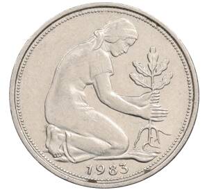 50 пфеннигов 1983 года J Западная Германия (ФРГ) — Фото №1