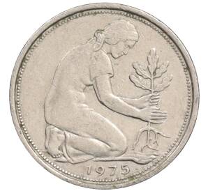 50 пфеннигов 1975 года J Западная Германия (ФРГ) — Фото №1