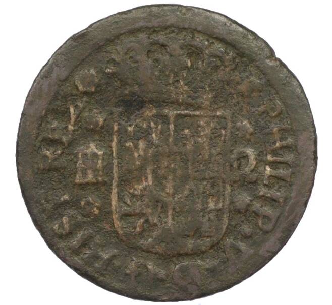 Монета 2 мараведи 1745 года Испания (Артикул: K12-70974) — Фото №2