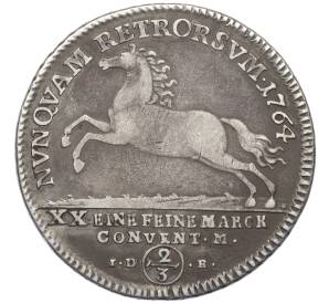 2/3 талера 1764 года Брауншвейг-Вольфенбюттель — Фото №1