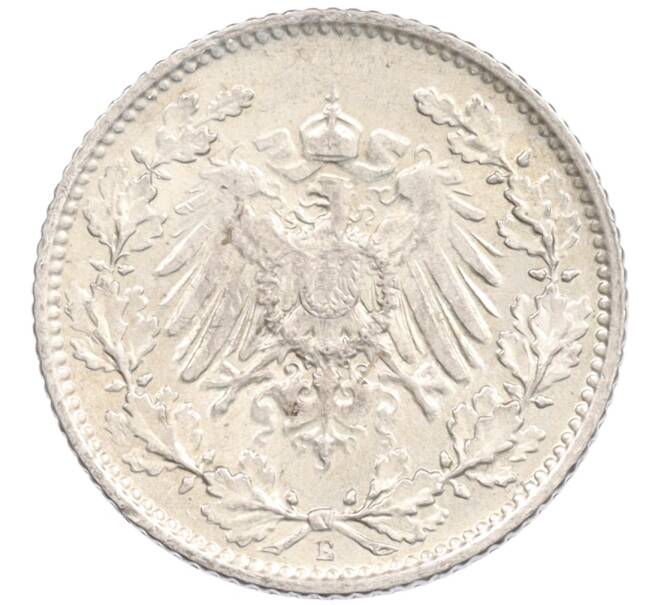 Монета 1/2 марки 1915 года E Германия (Артикул: K4-0657) — Фото №2