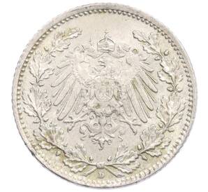 1/2 марки 1916 года D Германия — Фото №2
