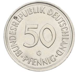 50 пфеннигов 1990 года G Западная Германия (ФРГ) — Фото №2