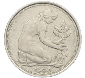 50 пфеннигов 1990 года J Западная Германия (ФРГ) — Фото №1