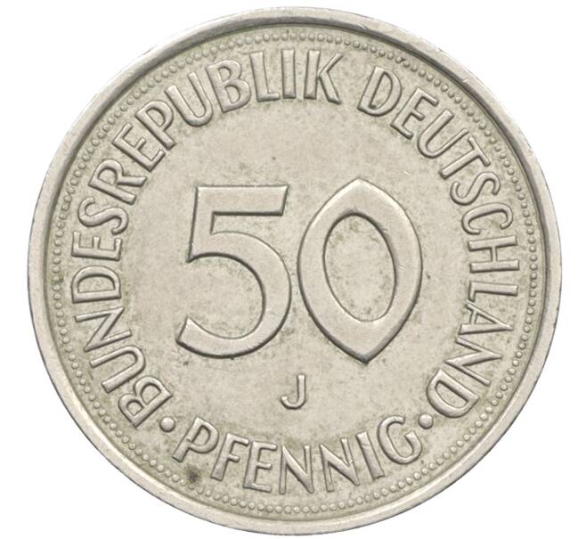 Монета 50 пфеннигов 1990 года J Западная Германия (ФРГ) (Артикул: K10-6990) — Фото №2