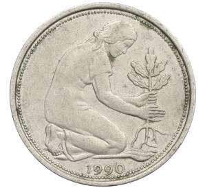50 пфеннигов 1990 года D Западная Германия (ФРГ) — Фото №1