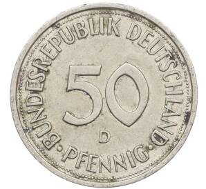 50 пфеннигов 1990 года D Западная Германия (ФРГ) — Фото №2
