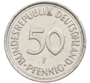 50 пфеннигов 1990 года F Западная Германия (ФРГ) — Фото №2