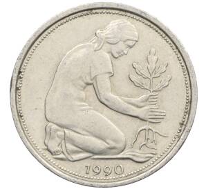 50 пфеннигов 1990 года A Западная Германия (ФРГ) — Фото №1