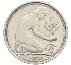 50 пфеннигов 1990 года A Западная Германия (ФРГ) — Фото №1