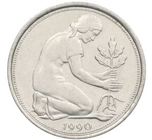 50 пфеннигов 1990 года J Западная Германия (ФРГ) — Фото №1