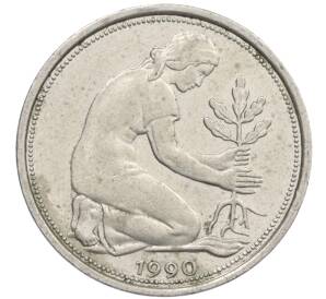 50 пфеннигов 1990 года J Западная Германия (ФРГ) — Фото №1