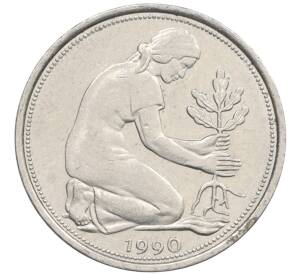 50 пфеннигов 1990 года D Западная Германия (ФРГ) — Фото №1