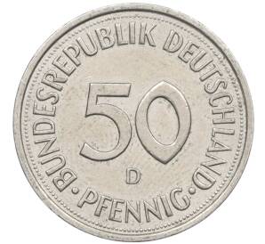 50 пфеннигов 1990 года D Западная Германия (ФРГ) — Фото №2