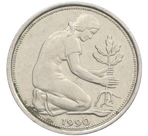 50 пфеннигов 1990 года J Западная Германия (ФРГ) — Фото №1