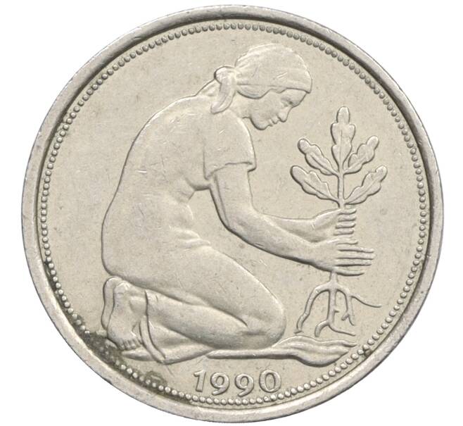 Монета 50 пфеннигов 1990 года J Западная Германия (ФРГ) (Артикул: K10-7002) — Фото №1