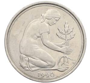 50 пфеннигов 1990 года J Западная Германия (ФРГ) — Фото №1