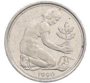 50 пфеннигов 1990 года J Западная Германия (ФРГ) — Фото №1