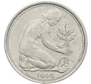 50 пфеннигов 1990 года J Западная Германия (ФРГ) — Фото №1