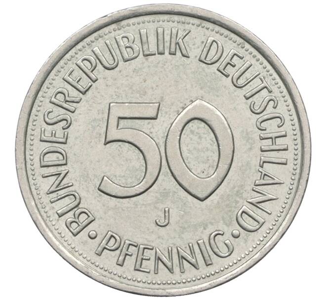 Монета 50 пфеннигов 1990 года J Западная Германия (ФРГ) (Артикул: K10-7010) — Фото №2