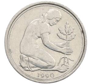 50 пфеннигов 1990 года A Западная Германия (ФРГ) — Фото №1