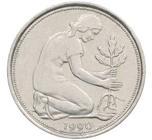 50 пфеннигов 1990 года D Западная Германия (ФРГ) — Фото №1