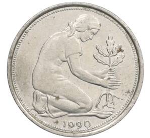50 пфеннигов 1990 года J Западная Германия (ФРГ) — Фото №1