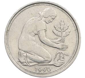 50 пфеннигов 1990 года F Западная Германия (ФРГ) — Фото №1