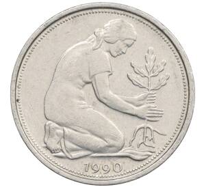 50 пфеннигов 1990 года A Западная Германия (ФРГ) — Фото №1