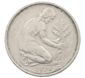 50 пфеннигов 1974 года J Западная Германия (ФРГ) — Фото №1