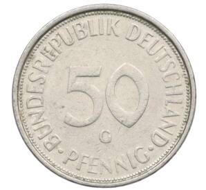 50 пфеннигов 1974 года G Западная Германия (ФРГ) — Фото №2