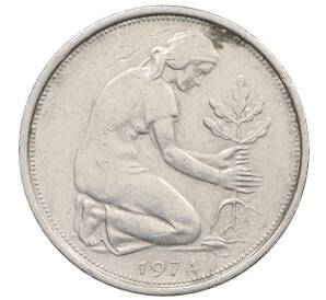 50 пфеннигов 1974 года J Западная Германия (ФРГ) — Фото №1