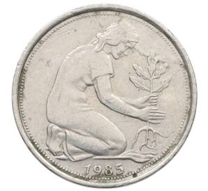 50 пфеннигов 1985 года J Западная Германия (ФРГ) — Фото №1